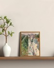 Arpeotcy Vintage Framed Canvas Print Wall Art  8x10 Inch  French Street Scene   