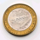 Circus Circus Clown Las Vegas Hotel   Casino Token Silver Strike Round  999