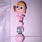 Handmade Disney Doorables Ballpoint Pen Doll Charm Beaded