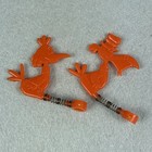 Vintage 1960s Cocoa Puffs Cereal Premium Bobbing Birds General Mills Incomplete