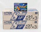 Tdk 8mm Video8 Mp120 120min Super Metal Blank Video Tapes Lot Of 30 New Sealed