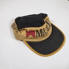 Vintage Michelob Beer Painters Hat Cap Black Yellow One Size
