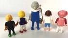 Lot Of 5 Playmobil People Figures Hats   Purse