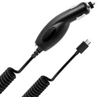 Premium Micro-usb Black Color Auto Universal Car Charger Coiled Cable Dc Adapter