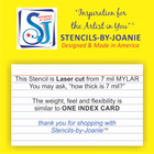 Joanie Sm  Stencil Prim Bread Box Country Kitchen Home Cupboard Craft Art Signs