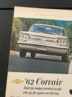 1962 Chevrolet Corvair And Corvette - Vintage Chevy Print Ad   Garage Wall Art