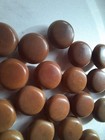 Vintage Vegetable Ivory Tagua Nut Round Shank Buttons Brown For Crafts 22
