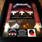 Metallica   Master Of Puppets   Platinum Music Award Vinyl Lp Record Cd