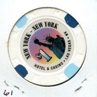 New York New York Hotel Casino Las Vegas  1 Dollar Chip Vintage Gaming Token 