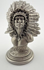 2 5 8   Black Hawk 1991 Msa Member Pewter Bust By Donald Polland Chilmark