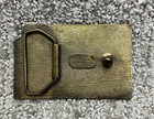 Vintage Santa Fe Belt Buckle First In Safety Topeka Railroad Memorabilia Usa 70s