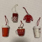 Starbucks Christmas Ornament Set Of 5  christmas Holiday   From Japan New