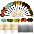 5 Sets  15pcs  Steel Tip Professional Darts Set Darts Slim Barrel Dart Flights