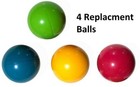 Playkidiz  Durable 4 Colored Replacement Plastic Balls For Pound A Ball Toys