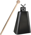 Steel Cowbell With Stick  Noise Makers Hand Metal Percussion Cow Bells For Drum 