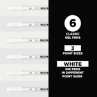 Sakura Gelly Roll Classic Gel Pens  Opaque White 1 Count  pack Of 6   
