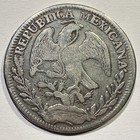 1828-go Mj Guanajuato Mexico 8 Reales Cap And Rays Silver Rare Date Cleaned