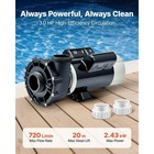 3 Hp Spa Pump 2-speed Hot Tub Circulation Pump With 2-inch Intake 48 Frame 230v