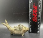 Kissing Fish Set Of 2 Mini Brass Dhokra Handcrafted Collectible Figurines India