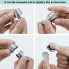 Pressure Washer Tips  Stainless Steel Shower Nozzle 0 3mm 0 4mm 0 5mm  Silver