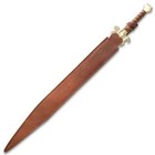 35  Golden Scorpion Fantasy Sword Cosplay Stainless Steel With Leather Sheath
