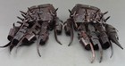 Ancient Collectibles Decorated Old Copper Hammered Protective Gloves In War 