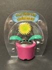 Solar Powered Dancing Toy Bobblehead - Yellow Gerber Daisy - Pink Flower Pot