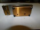 Safe Deposit Box Door Lock  Safety Bank Vintage Two Key  - 5 1 4  X 2   -  205