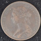 1864 Short  6  Extremely Fine New Brunswick One Cent  2