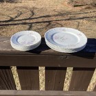 Antique Habsburg Austria Set Of 4 Salad   4 Dessert Plates Purple   Pink Floral