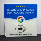 10 Pack Google Review Nfc Tap Acrylic Card Sticker Sign With Adhesive Back