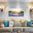 Mhartk66 Wall Art For Living Room Canvas Print Artwork Wall Art Decor Blue Ocean