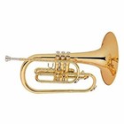 Marching Mellophone Horn Outfit F Key With Case  Gloves  Mouthpiece Brass Body