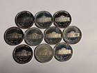 1980-1989 S Jefferson Nickel Gem Proof Run  10 Coins  - Directly From Proof Sets