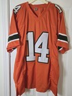 Vinny Testaverde Miami Hurricanes Signed Jersey Men s Xl Jsa Authenticated Auto