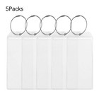 5pack Cruise Luggage Tags pvc Holders Fitting For Printing Label 5pack Tags 