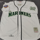 Vintage Ken Griffey Jr   24 Mariners Throwback White Sewn Stitched Jersey 