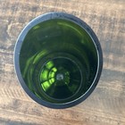 Green Vase Cut Wine Bottle Art Glass 750ml
