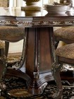 Special - 5pcs Cherry Brown Round Dining Room Table   Chairs Set Furniture Icf0