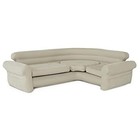 Inflatable Corner Sofa L-shaped Indoor Quick Inflate Cozy Sleep 880 Lb Capacity