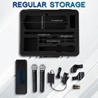 Wireless Mic Case Hard Shell Case Compatible W  Shure Blx288 sm58 pg58 beta58a