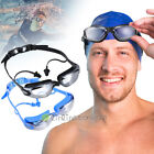 Adult Swim Goggles Anti-fog Uv Protection Swimming Glasses Hd Clear  ear Plug Us
