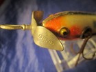 Vintage South Bend Underwater Minnow Fishing Lure 5 Hook White Hex Htf W Ge