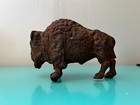 Antique Southwest Buffalo Bison Animal Large Figural Cast Iron Still Bank 8 