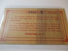 1940 New York State Fair Wooden Nickel Flat Mint Rare Serial Number 2955