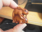Hand Carved Wood Netsuke Rabbits Making Love Collectable Boxwood Over 10yrs Old