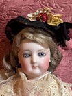 F3 - Antique Doll - French Poupee Fashion Bisque Head Doll - 13  - Circa 1870
