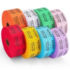 8000 Raffle Tickets - 50 50 Double Rolls  8 Colors  1000 Tickets roll For Events