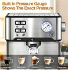 Professional 20 Bar Espresso Machine     Built-in Milk Frother  54 Oz Tank