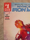 Invincible Iron Man  1 Riri Williams Cover 2017 Scarce 2nd Print Bendis Caselli
